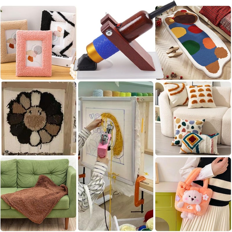 MAXMAN Carpet Trimmer with Shearing Guide, Electric Rug Tufting Gun Carver Clippers, Rug Trimmer, Carpet Shaver Carpet Carving Tool for Sculpting Tufting Gun Rug, 2 Blades (Excluding Oil) - Image 5